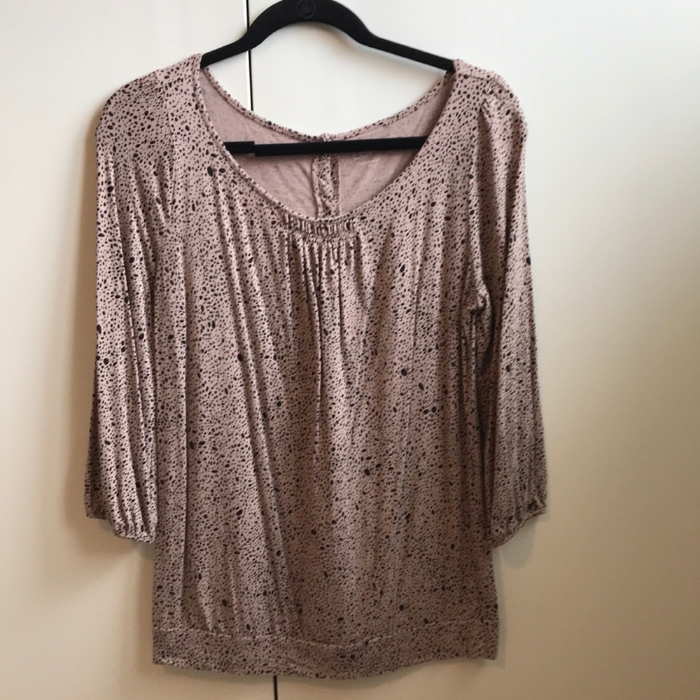 Mauve spotted Loft shirt size M